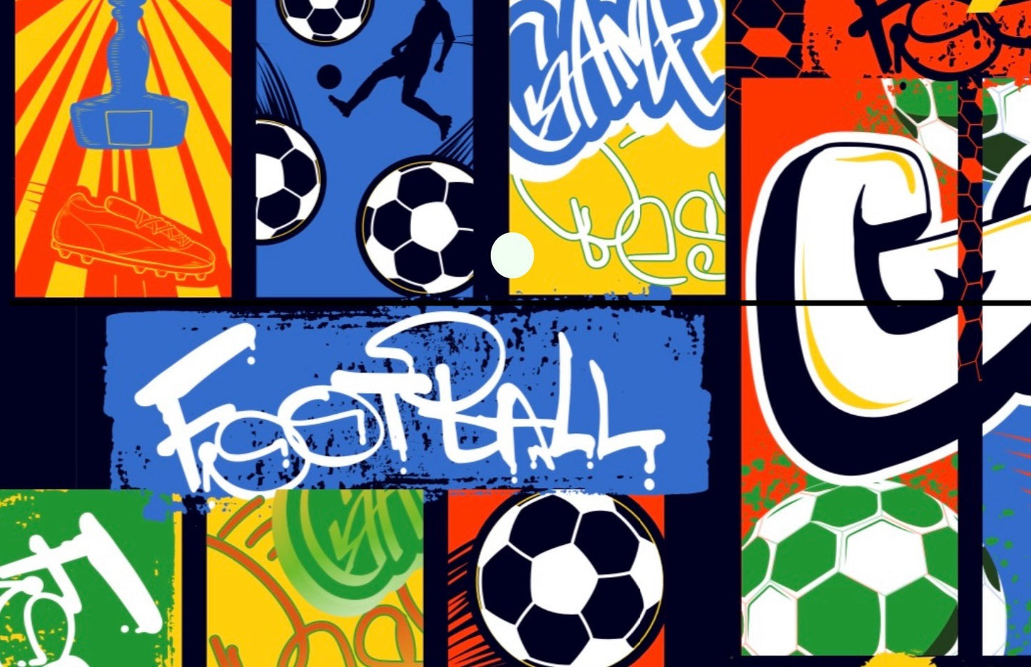 Document Wallet - Soccer Graffiti