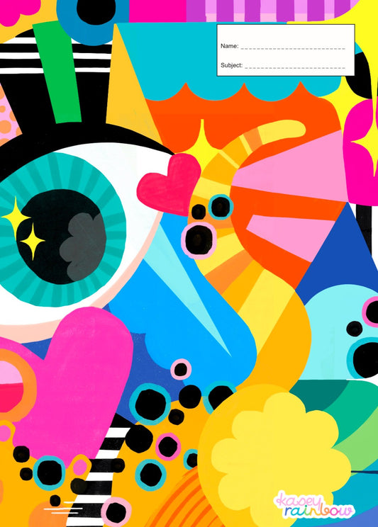 Book Cover - A4 - Kasey Rainbow - Iris