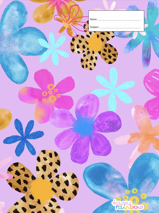 Book Cover - A4 - Kasey Rainbow - Mauve Meadow