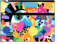 Pencil Case - Large 2 zip - Kasey Rainbow - Iris