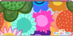 Long Pencil Case - Deb Mc Naughton - All the Flowers