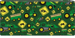 Long Pencil Case - Green Tractor