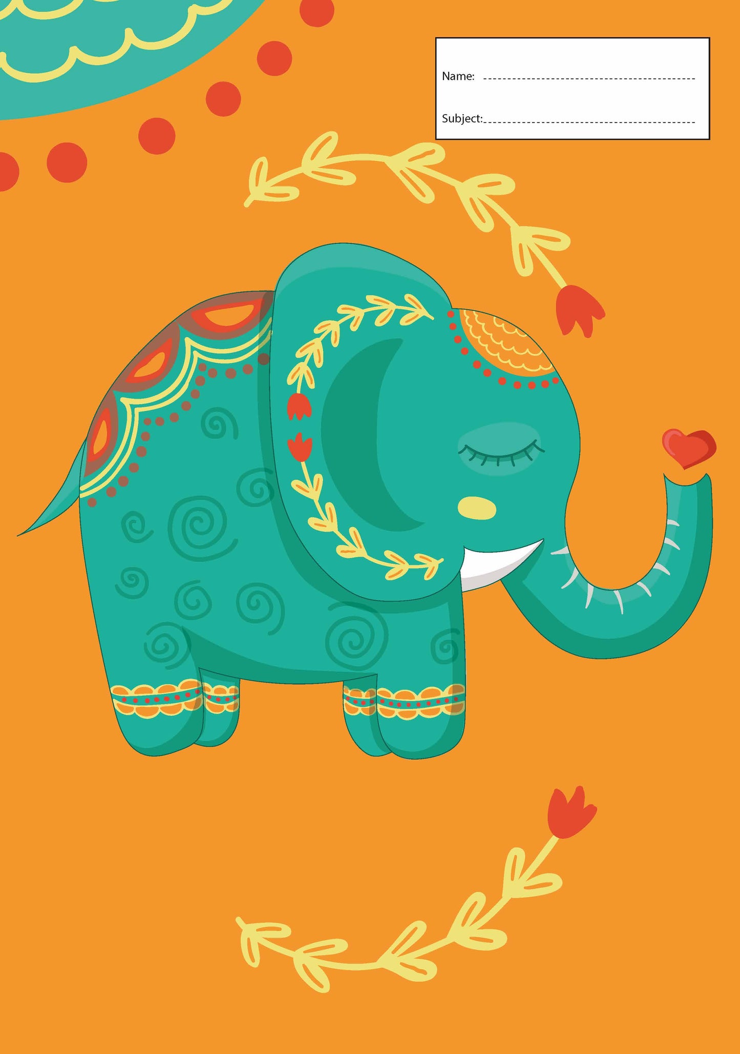 Book Cover - A4 - Elley Elephant