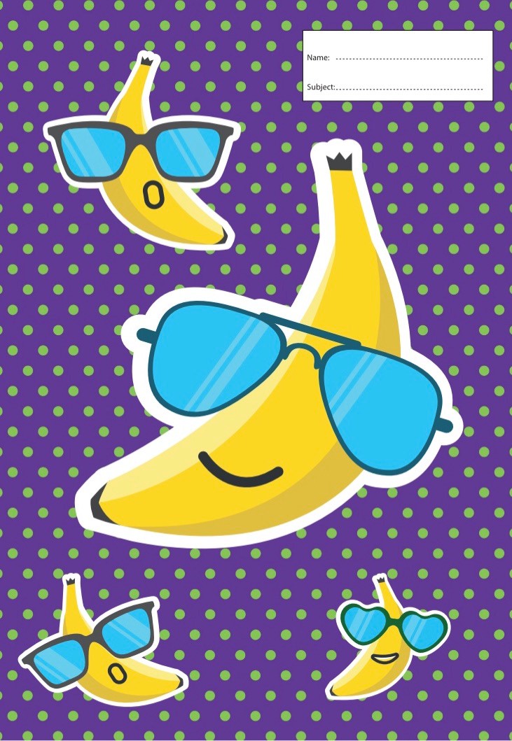 Book Cover - A4 - Cool Bananas