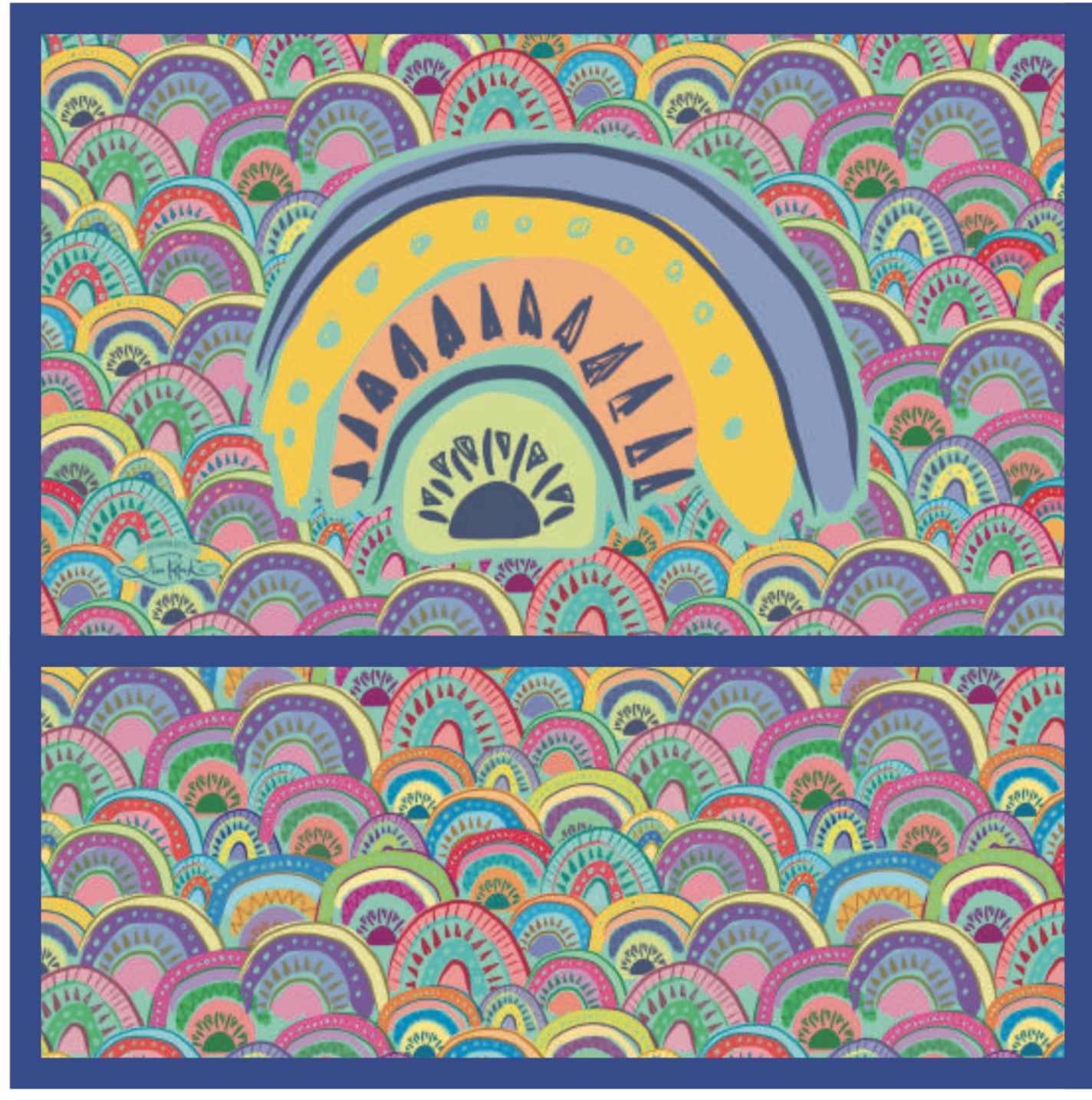 Chair Bag - Lisa Pollock Rainbows