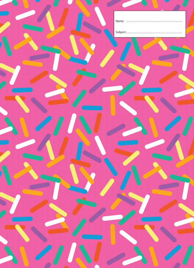 Book Cover - A4 - Sprinkles