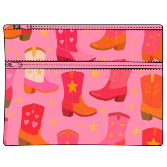 Pencil Case - Large 2 zip - Boot Skootin'