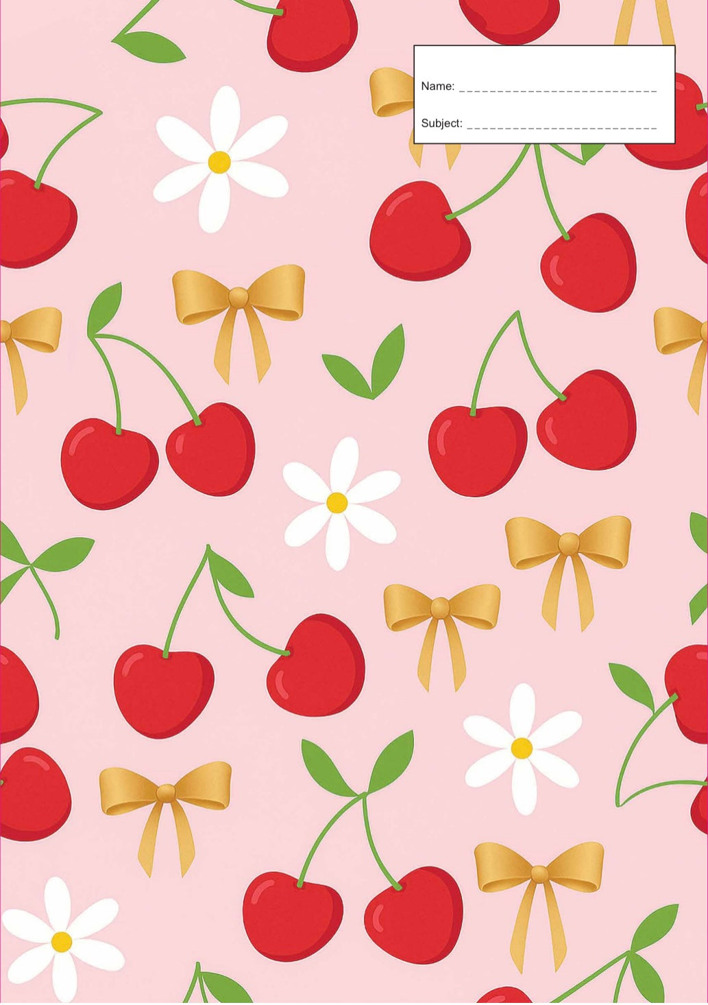 Book Cover - A4 - Cherries