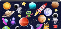 Long Pencil Case - Space Cadet