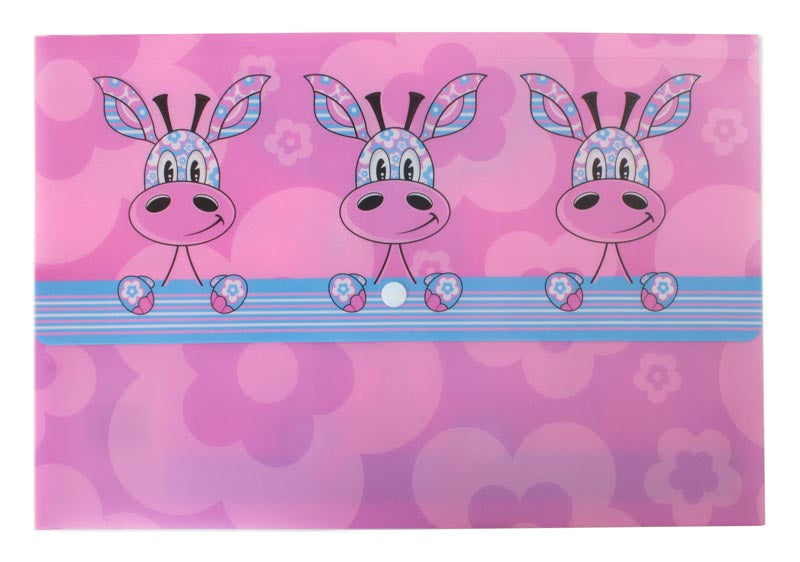 Document Wallet - Pink Girrafe