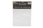 Book Cover - A4 - Clear pack of 3