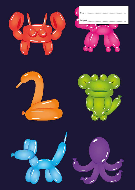 Book Cover - A4 - Balloon Animals