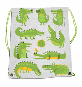 Drawstring Bag - Crocodiles