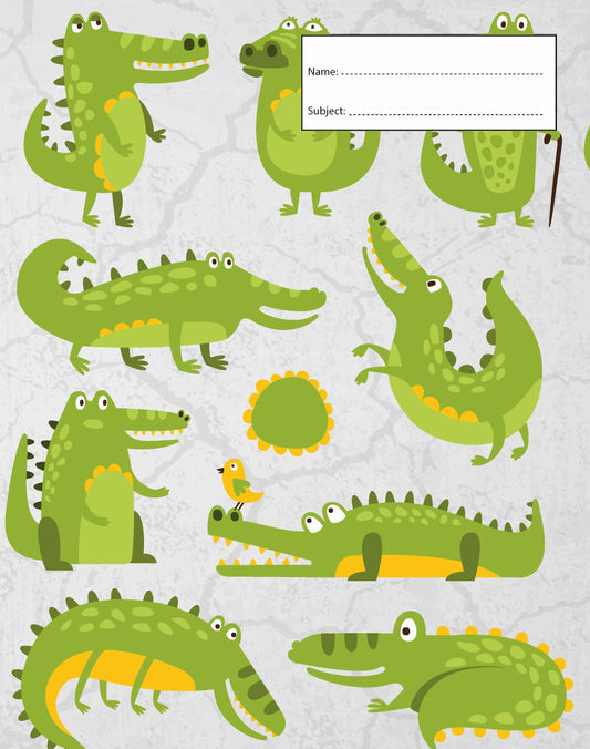 Book Cover - Exercise Book - Crocodile