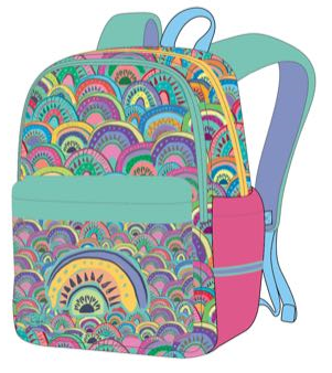 Backpack - Lisa Pollock Rainbow