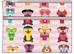 Pencil Case - Large 2 zip - Cool Puppies