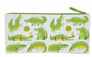 Long Pencil Case - Crocodiles