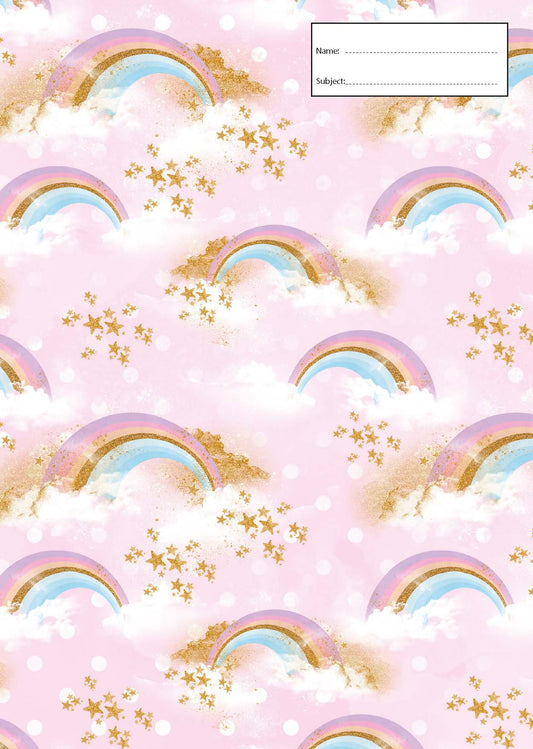 Book Cover - Scrapbook - Rainbows