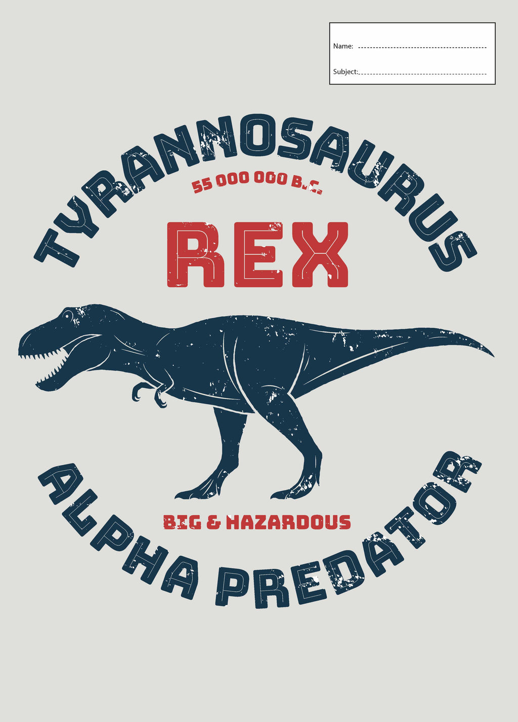 Book Cover - Scrapbook - T-Rex